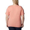image:imageColumbia Womens Bluebird Day Relaxed V NeckCoral Reef HeatherLakeshore Flora