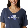 image:imageColumbia Womens Bluebird Day Relaxed V NeckNocturnal HeatherJubilant Flower Graphic