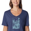 image:imageColumbia Womens Bluebird Day Relaxed V NeckNocturnal HeatherRocky Road
