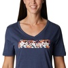 image:imageColumbia Womens Bluebird Day Relaxed V NeckNocturnal HeatherTyphoon Blooms Framed