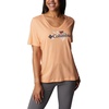 image:imageColumbia Womens Bluebird Day Relaxed V NeckPeach HeatherJubilant Flower Graphic