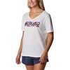 image:imageColumbia Womens Bluebird Day Relaxed V NeckWhiteTyphoon Blooms Framed