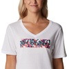image:imageColumbia Womens Bluebird Day Relaxed V NeckWhiteTyphoon Blooms Framed