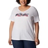image:imageColumbia Womens Bluebird Day Relaxed V NeckWhiteTyphoon Blooms Framed