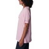 image:imageColumbia Womens Bluebird Day Relaxed V NeckWild Rose HeatherJubilant Flower Graphic