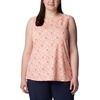 image:imageColumbia Womens Columbia Womens Chill River Tank Top Moisture Wicking Sun ProtectionPeachMini Hibiscus