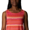 image:imageColumbia Womens Columbia Womens Chill River Tank Top Moisture Wicking Sun ProtectionSunset OrangeHorizons Stripe