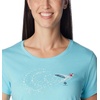 image:imageColumbia Womens Daisy Days Short Sleeve Graphic TeeAquamarine HeatherFancy Flyer