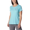 image:imageColumbia Womens Daisy Days Short Sleeve Graphic TeeAquamarine HeatherFancy Flyer