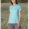 image:imageColumbia Womens Daisy Days Short Sleeve Graphic TeeAquamarine HeatherFancy Flyer