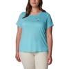 image:imageColumbia Womens Daisy Days Short Sleeve Graphic TeeAquamarine HeatherFancy Flyer