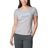 image:imageColumbia Womens Daisy Days Short Sleeve Graphic TeeColumbia Grey HeatherSimply Scripted