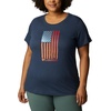 image:imageColumbia Womens Daisy Days Short Sleeve Graphic TeeNocturnal HeatherWatercolor Flag Graphic