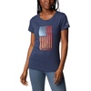 image:imageColumbia Womens Daisy Days Short Sleeve Graphic TeeNocturnal HeatherWatercolor Flag Graphic
