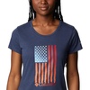 image:imageColumbia Womens Daisy Days Short Sleeve Graphic TeeNocturnal HeatherWatercolor Flag Graphic