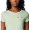 image:imageColumbia Womens Daisy Days Short Sleeve Graphic TeeSage Leaf HeatherFancy Flyer