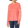 image:imageColumbia Womens Fork Stream Long Sleeve ShirtBlush PinkWhite Logo