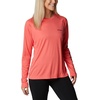 image:imageColumbia Womens Fork Stream Long Sleeve ShirtBlush PinkWhite Logo