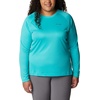 image:imageColumbia Womens Fork Stream Long Sleeve ShirtBright AquaNocturnal Graphic