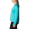 image:imageColumbia Womens Fork Stream Long Sleeve ShirtBright AquaNocturnal Graphic