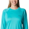 image:imageColumbia Womens Fork Stream Long Sleeve ShirtBright AquaNocturnal Graphic