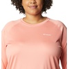 image:imageColumbia Womens Fork Stream Long Sleeve ShirtCoral ReefWhite Logo