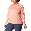 image:imageColumbia Womens Fork Stream Long Sleeve ShirtCoral ReefWhite Logo