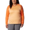 image:imageColumbia Womens Fork Stream Long Sleeve ShirtPeachWild Geranium Graphic