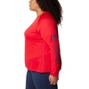 image:imageColumbia Womens Fork Stream Long Sleeve ShirtRed LilyNocturnal Logo