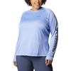 image:imageColumbia Womens Fork Stream Long Sleeve ShirtSerenityDark Nocturnal Logo