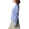 image:imageColumbia Womens Fork Stream Long Sleeve ShirtSerenityDark Nocturnal Logo