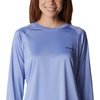 image:imageColumbia Womens Fork Stream Long Sleeve ShirtSerenityDark Nocturnal Logo