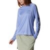 image:imageColumbia Womens Fork Stream Long Sleeve ShirtSerenityDark Nocturnal Logo