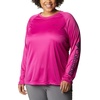 image:imageColumbia Womens Fork Stream Long Sleeve ShirtWild FuchsiaDark Nocturnal Logo