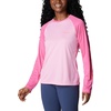 image:imageColumbia Womens Fork Stream Long Sleeve ShirtWild RoseSunset Orange Logo
