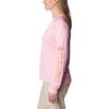 image:imageColumbia Womens Fork Stream Long Sleeve ShirtWild RoseSunset Orange Logo