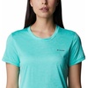 image:imageColumbia Womens Hike Graphic Short Sleeve TeeElectric Turquoise Heather