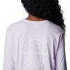 image:imageColumbia Womens North Cascades Back Graphic Long Sleeve TeePurple TintPdx Tested Tough Graphic