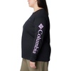 image:imageColumbia Womens North Cascades Long Sleeve TeeBlack  Gumdrop Gem Columbia