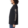 image:imageColumbia Womens North Cascades Long Sleeve TeeBlackCsc Branded Text Mountain Sleeve