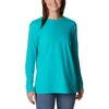 image:imageColumbia Womens North Cascades Long Sleeve TeeBright Aqua  Nocturnal Gem Columbia