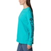 image:imageColumbia Womens North Cascades Long Sleeve TeeBright Aqua  Nocturnal Gem Columbia