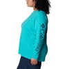 image:imageColumbia Womens North Cascades Long Sleeve TeeBright Aqua  Nocturnal Gem Columbia