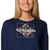 image:imageColumbia Womens North Cascades Long Sleeve TeeCollegiate NavyDimensional Gem Omblur