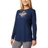 image:imageColumbia Womens North Cascades Long Sleeve TeeCollegiate NavyDimensional Gem Omblur