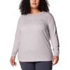 image:imageColumbia Womens North Cascades Long Sleeve TeeColm Grey HthrCsc Sleeve Logo Omblur