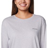image:imageColumbia Womens North Cascades Long Sleeve TeeColm Grey HthrCsc Sleeve Logo Omblur