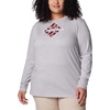 image:imageColumbia Womens North Cascades Long Sleeve TeeColm Grey HthrDimensional Gem Omblur