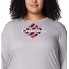 image:imageColumbia Womens North Cascades Long Sleeve TeeColm Grey HthrDimensional Gem Omblur