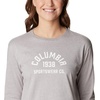 image:imageColumbia Womens North Cascades Long Sleeve TeeColumbia Grey Heather  College Life